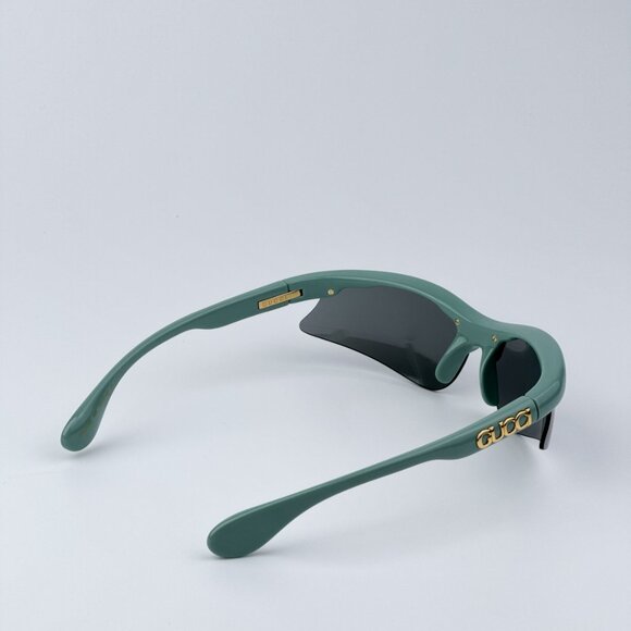 Gucci Women BRAND NEW Sunglasses Green Silver Mirror Mask GG1774S 005 - Picture 6 of 11